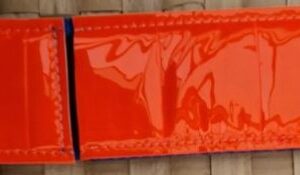 Reflexhalsband Röd Dold resår 45 cm Bredd 5 cm