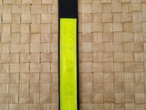 Reflexflärp Längd 15 cm Bredd 25 mm Gul Resårögla ca 50 mm