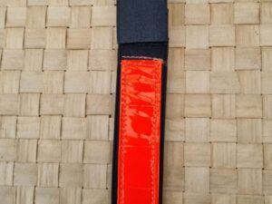 Reflexflärp Längd 10 cm Bredd 25 mm Röd Kardborre