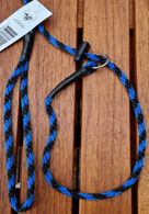 Retrieverkoppel Nylon Svart-blå Längd ca 190 cm Diameter 6 mm Alac