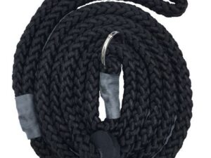 Retrieverkoppel Nylon Svart Längd ca 120 cm Diameter 8 mm