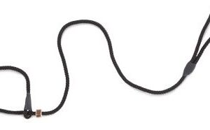 Retrieverkoppel Nylon Svart Horn stopp Längd ca 150 cm Diameter 10 mm