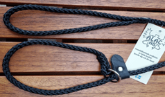 Retrieverkoppel Nylon Svart Längd ca 190 cm Diameter 10 mm Alac