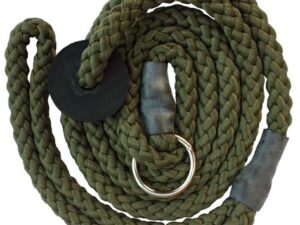 Retrieverkoppel Nylon Olive Längd ca 100 cm Diameter 8 mm