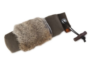 Kaninskinnsdummy Påsydd bit Ca 500 g Plasthandtag