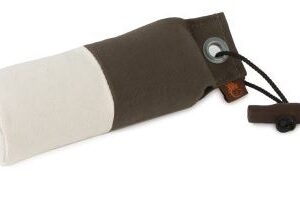 Tygdummy Ca 250 g Khaki/vit Plasthandtag Totallängd utan handtag ca 19 cm Diameter ca 6 cm