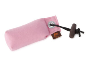 Tygdummy Ca 80 g Rosa Plasthandtag Totallängd utan handtag ca 12 cm Diameter ca 4,5 cm