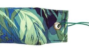 Tygdummy Ca 250 g Blåmönstrad Plasthandtag  Totallängd utan handtag ca 19 cm Diameter ca 6,5 cm