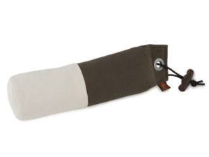 Tygdummy Ca 500 g Khaki/vit Plasthandtag Totallängd utan handtag ca 25,5 cm Diameter ca 7 cm