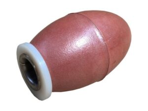 Dummy till apportkastare Ljusbrun plast High Speed Längd ca 10 cm Diameter ca 4,5 cm  Sporting Saint