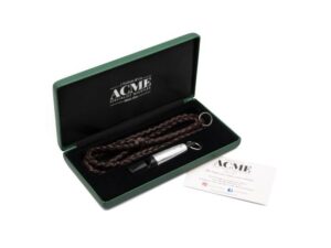 ACME 211.5 Svart Sterling Silver Sleeve + läderband
