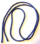 Silkeband Blå Utan hake Längd 1 m Diameter 4 mm