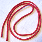 Silkeband Röd Utan hake Längd 1 m Diameter 4 mm