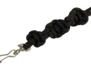 Nylonband till visselpipa med vriden dekorfläta Svart