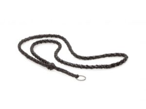 Läderband till visselpipa Flätat Mörkbrunt