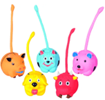 Leksak Latex Djur med svans Mix Pip Ca 8 cm