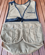 Dummyväst Vaxad bomull Ljus khaki XS Midja ca 80-98 cm