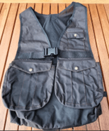 Dummyväst Vaxad bomull Brun S Midja ca 85-105 cm